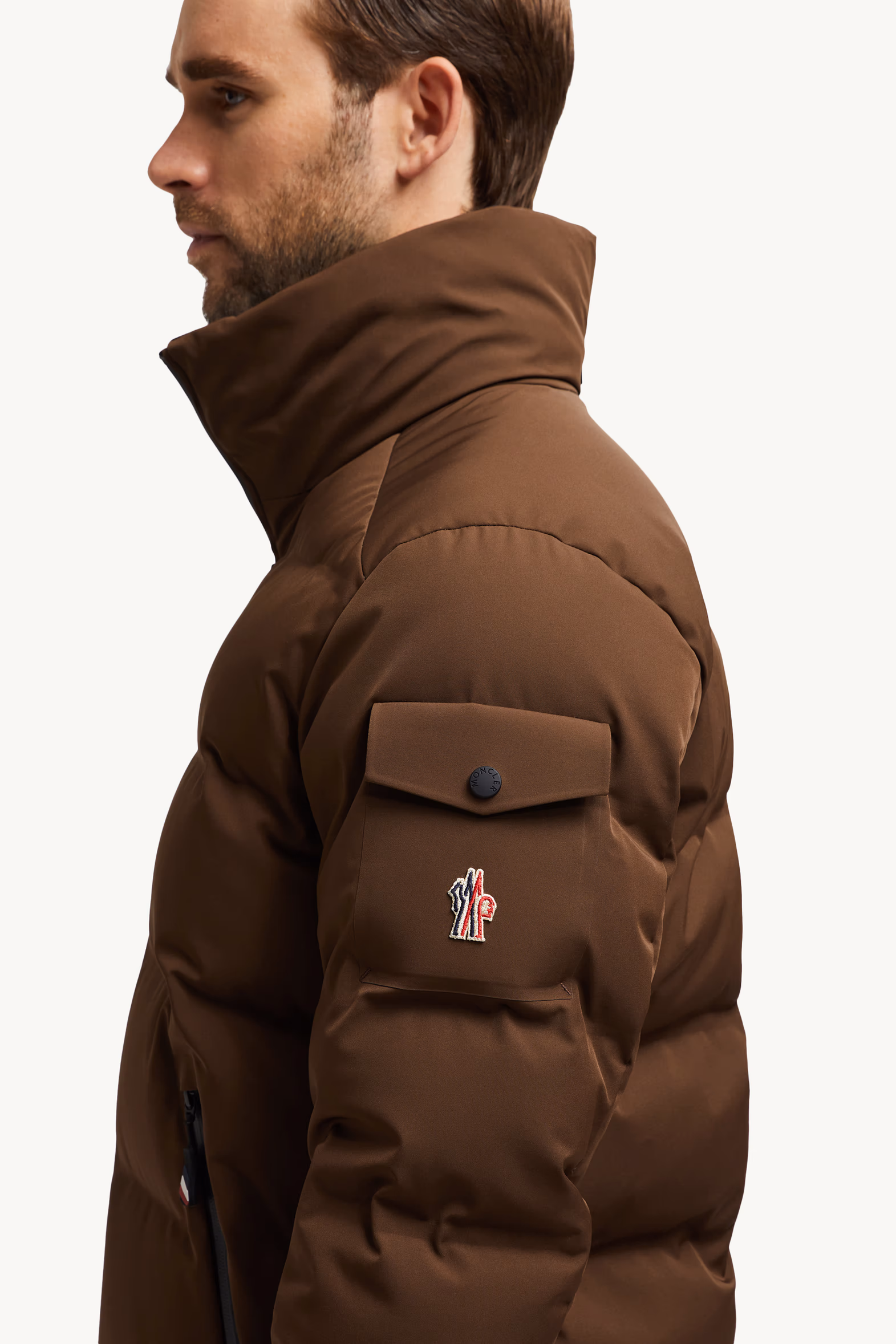 Montgetech Short Down Jacket Men Brown Moncler 8